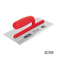 Llana dentado cuadrado 11" x 5" c/6 remaches Marca AKSI