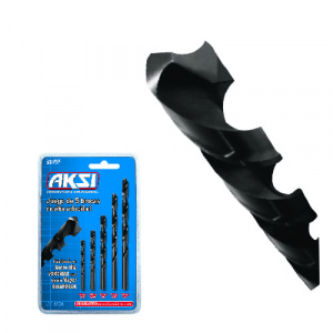 Juego 5 pzas de brocas de alta velocidad. Marca AKSI