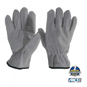 Guante de carnaza corto con banda ajustable Marca AKSI 