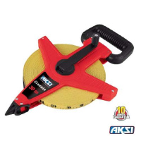 Cinta larga tipo cruceta 100 m. fibra de vidrio Marca AKSI