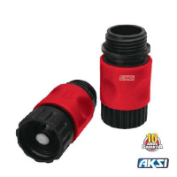 Juego de conectores rápidos de 4 pzas.- hembra y macho 3/4" Marca AKSI